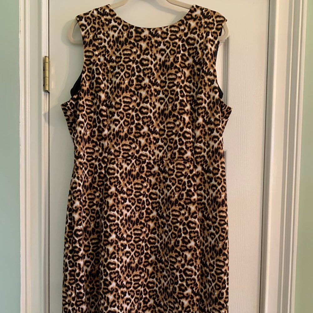 Apt.9 Sheath XXL Leopard Print Dress